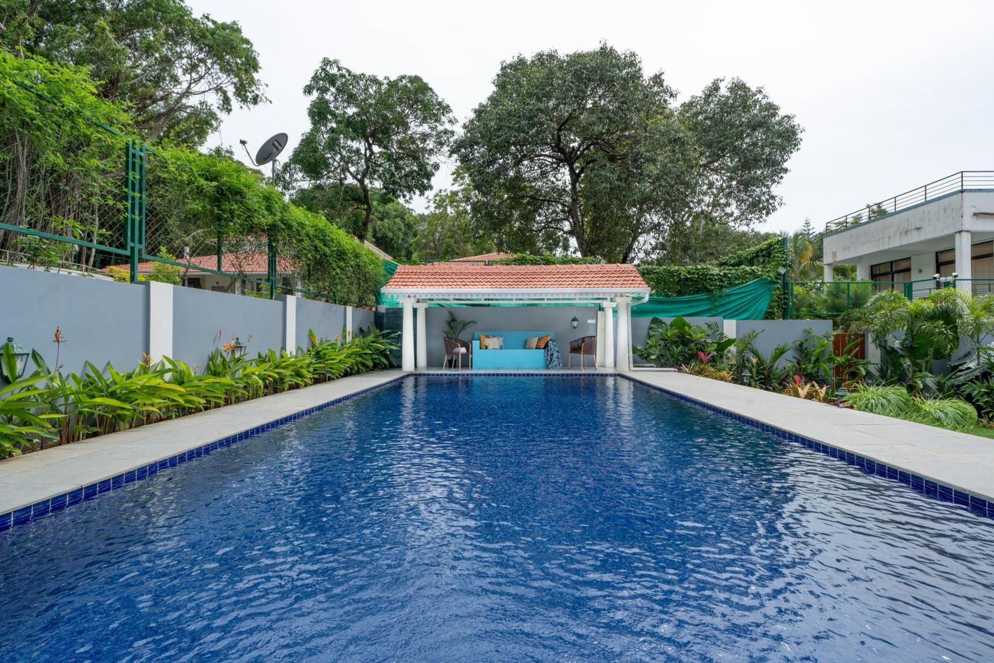 Elivaas 5 Bhk With Pvt Pool, Entertainment Room & Glass House - Bludoor Marmagao Exteriér fotografie